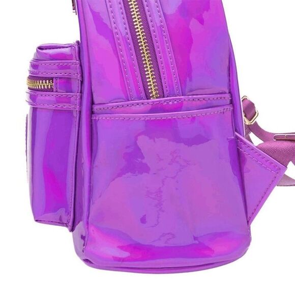 Loungefly Disney Mickey Mouse Holographic Amethyst Purple Backpack